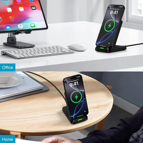 Vista 7 de Cargador inalámbrico Google Pixel Estación de carga rápida para Google Pixel 10a 10 Pro XL 9a 9 8 7, 15 W Android Soporte de cargador de teléfono