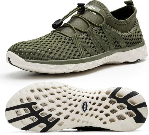 Vista 9 de ALEADER - Zapatillas acuáticas de secado rápido para hombre 1/Todo negro