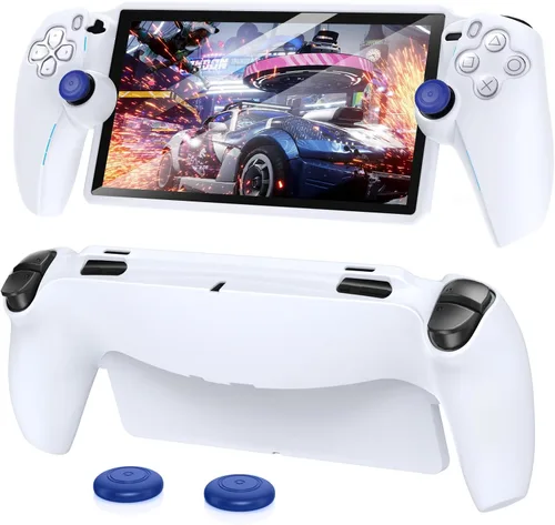 Vista 8 de FYOUNG Protective Case for Playstation Portal, Silicone Soft Grip Cover Case Protector with Full Protection and Non-Slip Thumb Grips Accessories Kit