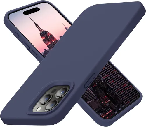 Vista 9 de Cordking Funda diseñada para iPhone 15 Pro Max, funda de silicona ultradelgada a prueba de golpes con [forro de microfibra suave antiarañazos], 6.7