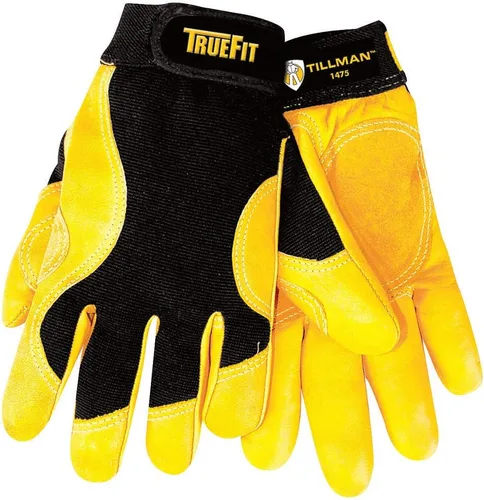 Vista 6 de Tillman 1464 Top Grain - Guantes de cuero vacuno/Split Drivers, talla S