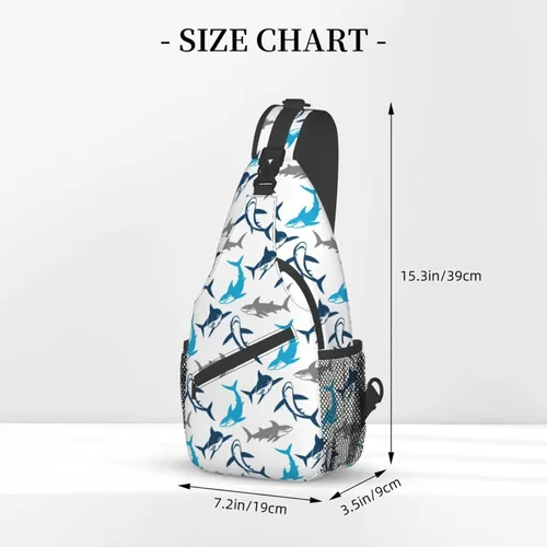 Vista 2 de QISENTIS Bolso bandolera casual para gimnasio, deportes, viajes, senderismo, bolsa de pecho, bolsa de hombro para mujeres y hombres, Siluetas