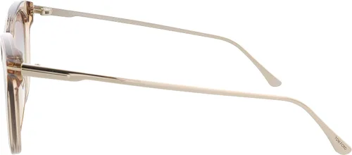 Vista 3 de Tom Ford Micaela FT0662 45G - Gafas de sol para mujer color marrón claro y oro rosa