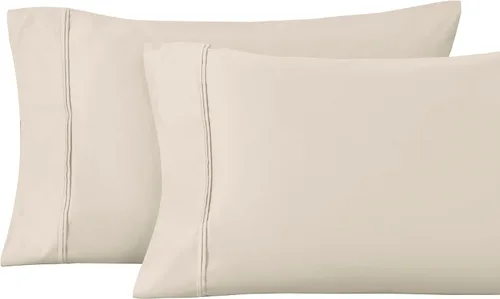 Vista 21 de Superior Juego de fundas de almohada estándar de 1200 hilos, 100% algodón egipcio, suave y transpirable, 2 piezas, color verde azulado