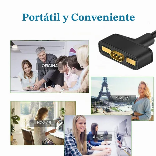 Vista 7 de Cable de carga compatible con cargador Fitbit Ionic, adaptador de cable de cargador USB de repuesto de 3.3 pies para reloj inteligente iónico