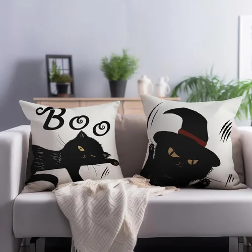 Vista 102 de Juego de 2 fundas de almohada de 16 x 16 pulgadas, diseño patriótico de bandera estadounidense con estrellas para exteriores, estilo casa de campo