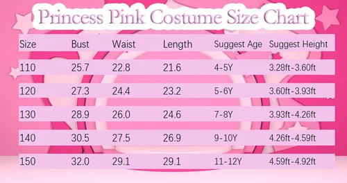 Vista 4 de Vestido de disfraz rosa para niñas, vestidos de cosplay de películas calientes, trajes para niños, disfraz de fiesta de Halloween