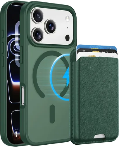 Vista 86 de Funda magnética para iPhone 12 Pro Max, cartera magnética desmontable con soporte para tarjetas, [compatible con MagSafe] grado militar, a prueba