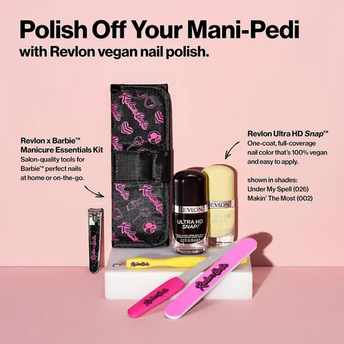 Vista 9 de Revlon Modeladores de uñas Barbie Expert, moldean rápidamente y suavizan las uñas normales a duras