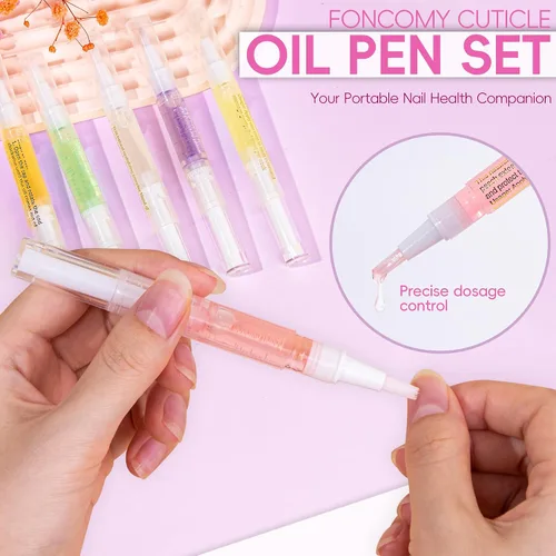 Vista 4 de 2 bolígrafos de aceite de cutícula para uñas, bolígrafo de aceite de uñas para cuidado de uñas, aceite de cutícula para uñas con lima de uñas Sabor