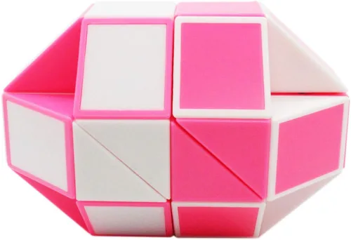 Vista 6 de Mipartebo Magic Snake Cube Twist Puzzle 36 cuñas de gran tamaño Twist Fidget Serpiente Juguetes para Niños Bebé Rosa