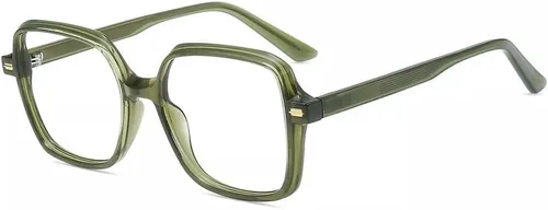 Vista 11 de Firmoo Lentes de bloqueo de luz azul para mujeres/hombres, antifatiga ocular, lentes de computadora con marco cuadrado Negro
