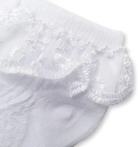 Vista 8 de Juebm Infant Baby Girls Ruffle Socks Toddler Dress socksPack of 356 Baby Frilly Lace Ankle Socks