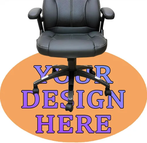 Vista 87 de Tapete redondo personalizado para silla de escritorio de oficina, diseño de tu propio logotipo de foto, texto, alfombrillas circulares