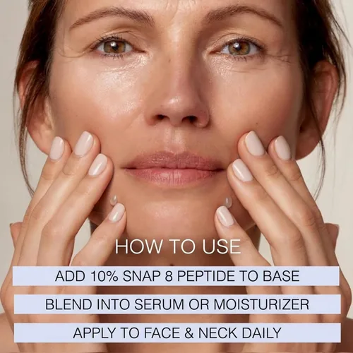 Vista 4 de Skin Perfection Snap 8 Peptide Serum Anti-Aging Serum Booster Línea de Expresión Arrugas DIY Mezcla de péptidos en cualquier crema facial Pies