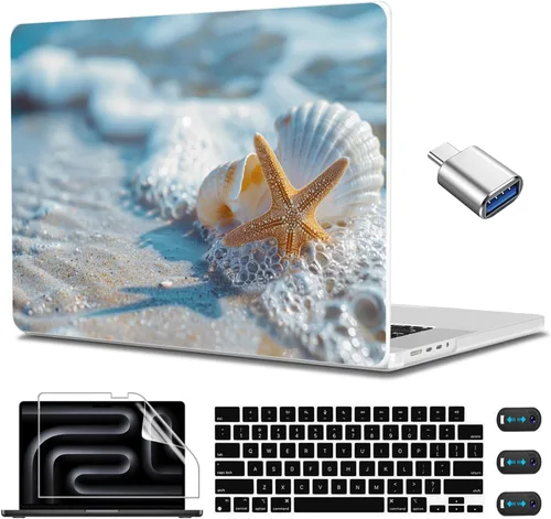 Vista 18 de CISSOOK Funda para MacBook Pro de 14 pulgadas 2025-2021 Release M5 A3434 M4 A3401 A3112 A3185 M3 A2918 A2992 M2 A2779 M1 A2442, carcasa rígida