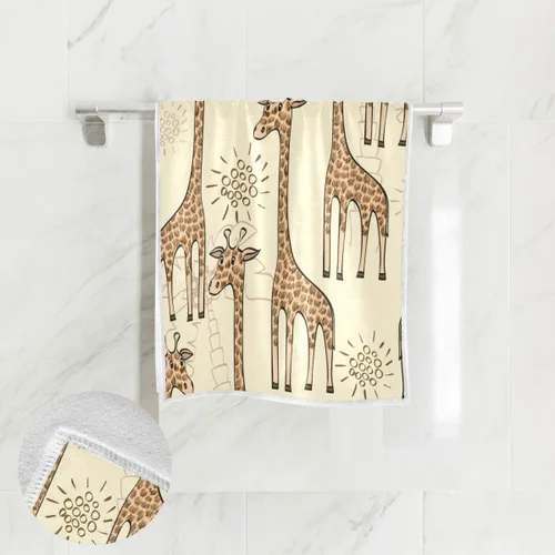 Vista 5 de senya Toallas, Toalla de mano suave con estampado animal de leopardo para baño, cocina, spa de hotel