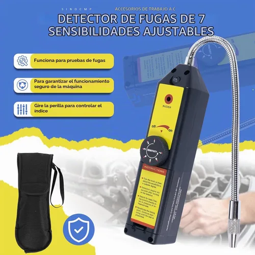 Vista 3 de 110V 1/3 HP 4CFM Bomba de vacío HVAC de una sola etapa y válvula de 3 vías, kit de manómetro de CA con detector de fugas para aire acondicionado
