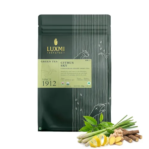 Vista 18 de LUXMI Estates - Té verde Sencha japonés - 50g (25 tazas) Té auténtico Sencha japonés de First Leaves Té premium suave, rico y refrescante