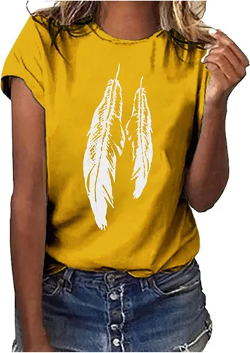 Vista 45 de Camiseta con estampado de animales para mujer, camiseta de libélula divertida, linda camiseta de manga corta, blusa de primavera 2023, camisas