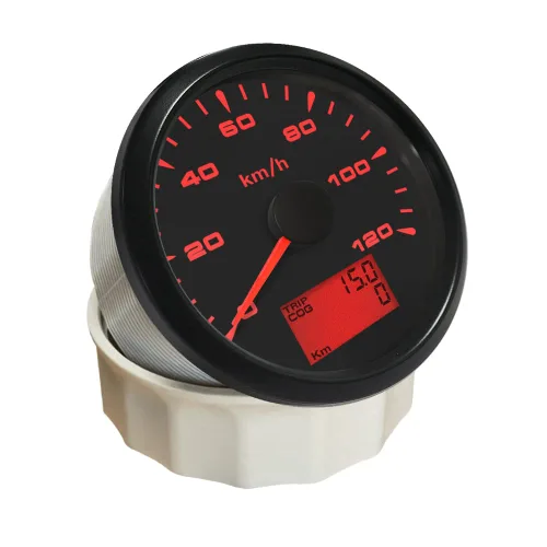 Vista 2 de ELING Universal 0-120KM/H Auto GPS Velocímetro Odómetro Velómetro con 8 diferentes retroiluminación 3.346 in 9-32V