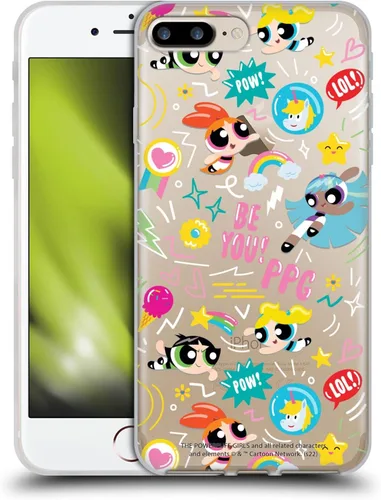Vista 67 de Head Case Designs Funda de gel suave con licencia oficial de The Powerpuff Girls Blossom Graphics compatible con Apple iPhone 7 Plus/iPhone 8 Plus