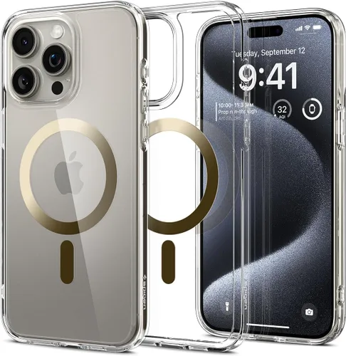 Vista 37 de Spigen Funda para iPhone 13 Mini, ultra híbrida MagFit [antiamarilleo] [compatible con Magsafe] - Transparente