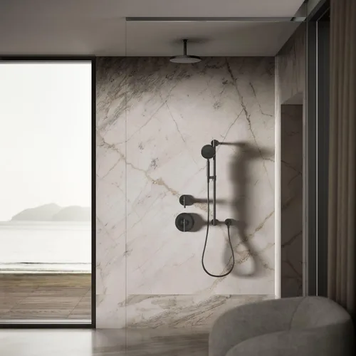 Vista 10 de Kohler 76465-G-BL Awaken® 10" cabezal de lluvia de una sola función, 1.75 gpm, negro mate