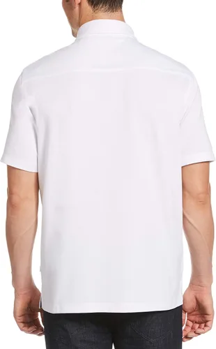 Vista 2 de Cubavera Camisa polo de manga corta con botones para hombre