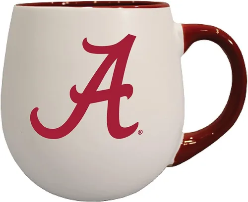 Vista 6 de RFSJ Auburn - Taza de cerámica de bienvenida de 18 onzas, blanco, azul marino, naranja