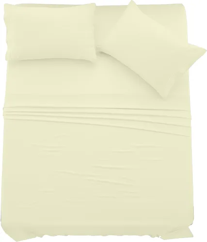 Vista 57 de LUX Décor Juego de Sábanas Twin – 4 Piezas de Sábanas de Cama de Microfibra Ultra-Suave con Sábana Encimera, Sábana Bajera con Bolsillo Profundo