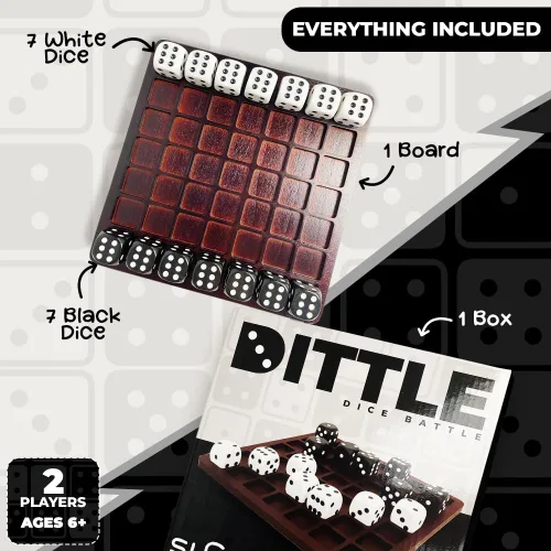 Vista 6 de Dittle™- Batalla de Dados Juegos de Dados para 2 Jugadores para Adultos Juegos de Mesa para Adultos para 2 Jugadores Mejor Juego para Dos