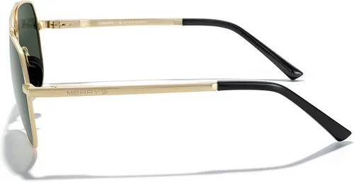Vista 3 de MERRYS Lentes de sol clásicos Pilot para hombres y mujeres lentes de sol polarizados para conducción con lentes espejados protección UV 400 2283in