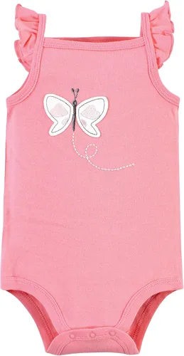 Vista 4 de Hudson Baby - Mamelucos unisex, sin mangas y de algodón, para bebé