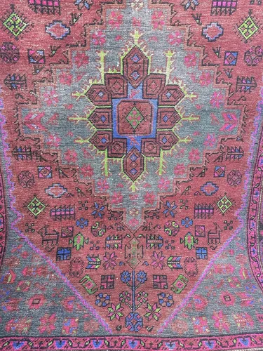 Vista 8 de Alfombra de área de diseño morado, alfombra de entrada, alfombra con estampado floral de animales, alfombra decorativa, fácil de limpiar, alfombra