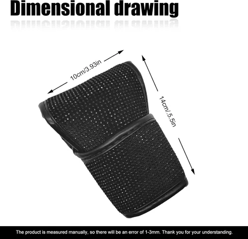 Vista 3 de stymart Bling Bling - Funda para palanca de cambios de automóvil, protector de palanca de cambios de cristal brillante, cubierta de palanca