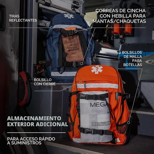 Vista 4 de Ergodyne - 13487 Arsenal 5243 Medic First Responder Trauma Mochila Jump Bag, Azul