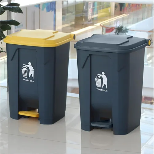 Vista 4 de Garbage bin Kitchen Trash Can Trash Bin,Garbage Container ?with Lid,for Indoor, Outdoor or Commercial Use, 6.6 Gallon Trash Can,Gris