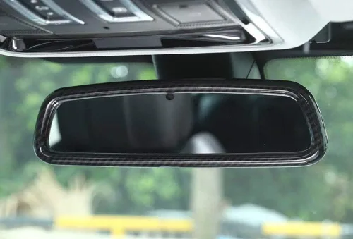Vista 3 de YIWANG Marco de espejo retrovisor interior de coche para Range Rover Sport 2009-2017 Discovery Sport 15-17 Discovery 4 09-16 Evoque Vogue 2011-17