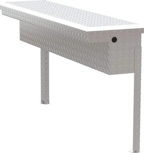 Vista 9 de UWS EC30201 Caja de herramientas lateral de aluminio de pared pesada de 48 pulgadas con perfil bajo, tapa RigidCore