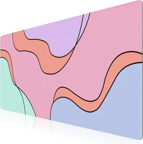 Vista 11 de iCasso Tapete de escritorio, bonita funda de escritorio para mujer, 35.4 x 1-Colorido a cuadros