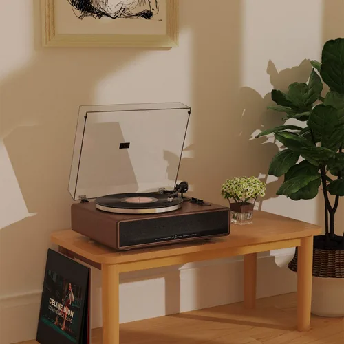 Vista 7 de 1 BY ONE tocadiscos inalámbrico HiFi Nogal
