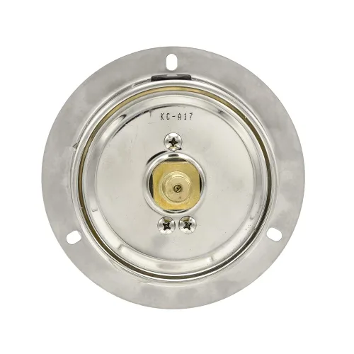 Vista 3 de PIC Gauges 204L-404M Medidor de presión relleno de glicerina con brida frontal con carcasa SS/bisel, internos de latón, lente de PC, esfera de 4