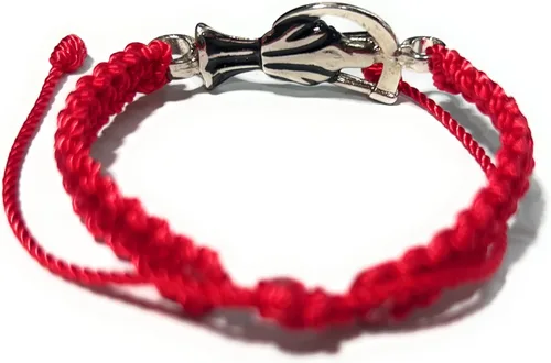 Vista 3 de Pulsera de hilo rojo Pulsera Roja de hilo de la Santa Muerte
