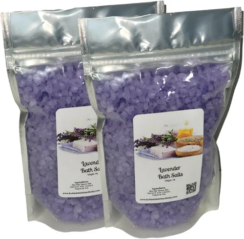 Vista 3 de Sales de baño Bolsa de 1 libra Aroma de lavanda Cantidad Precio Breaks ((1) bolsa de 1 libra)