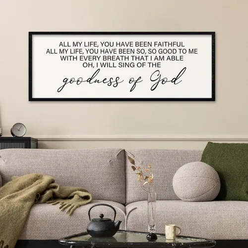 Vista 23 de comurdyo Bless This Home Decoración de Pared 16" × 11" Moderno Rústico Casa de Campo Inspirador Bendición Dulce Familia Cita Cartel