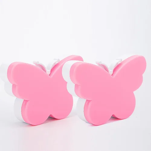 Vista 5 de 2 luces LED de mariposa para niños, lámpara de luz nocturna enchufable a la pared con sensor inteligente del atardecer al amanecer, idea