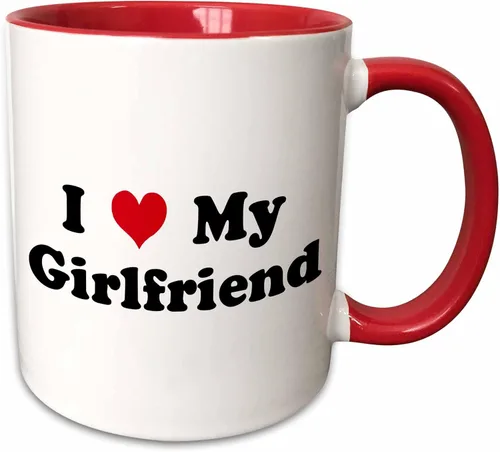 Vista 10 de 3dRose Taza negra de dos tonos con texto en inglés "I Love My Girl