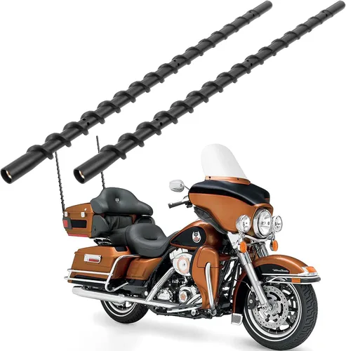 Vista 6 de Paquete de 2 antenas en espiral de 7 pulgadas para motocicletas Harley Davidson 1989-2026 Touring Electra Road Street Glide Trike Ultra Classic CVO