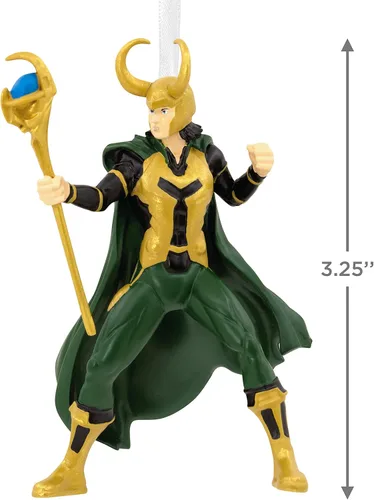 Vista 4 de Hallmark Marvel Loki - Adorno navideño de resina